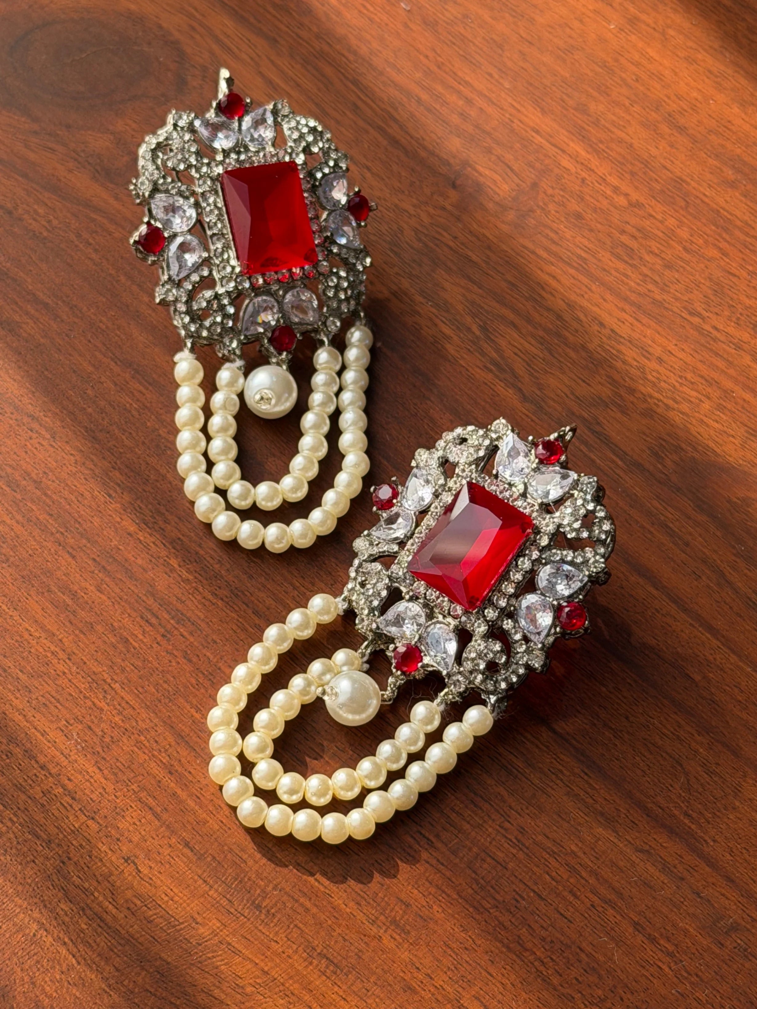 Noor Choker Set (Pearl & Ruby) GS34