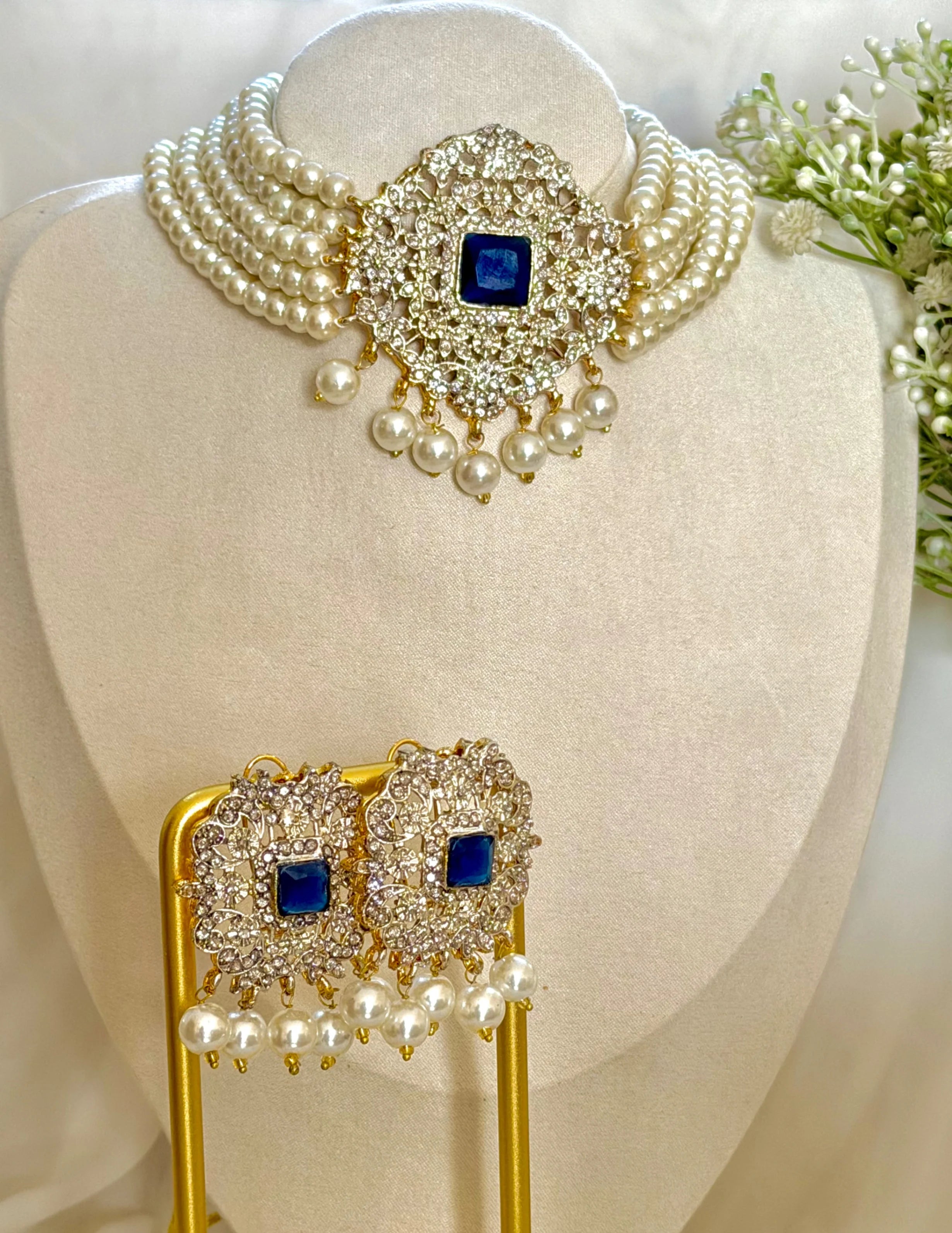 Midnight Blue Choker Set GS40