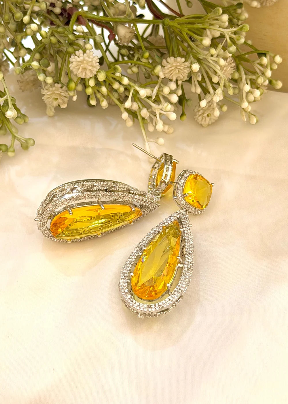 Amber TearDrop Earrings GT83