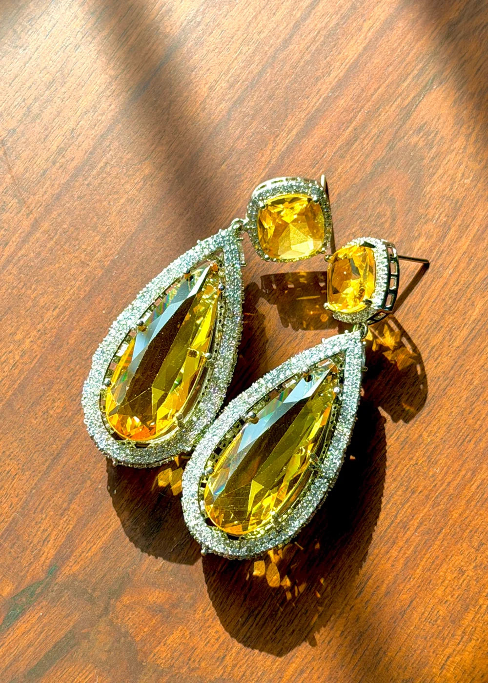 Amber TearDrop Earrings GT83