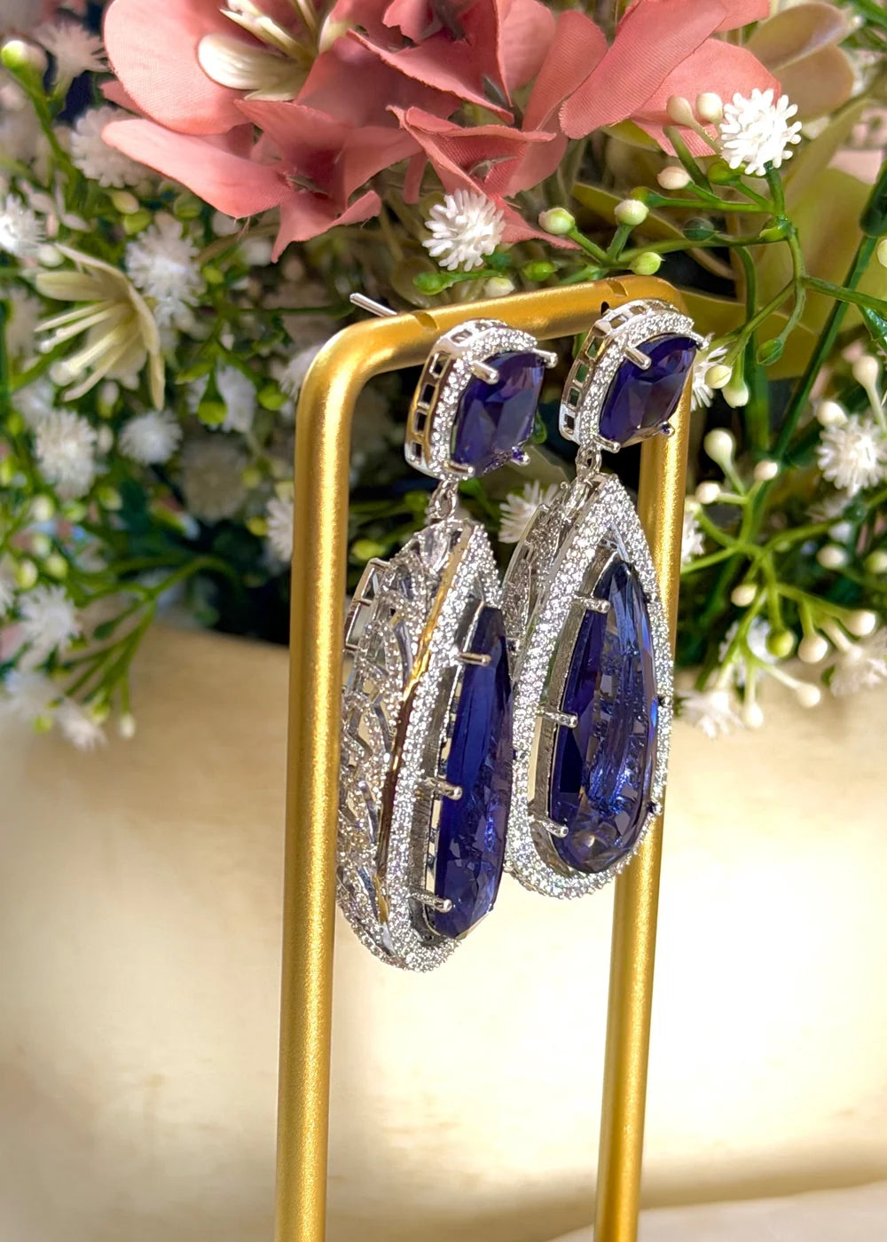 Violet TearDrop Earrings GT84