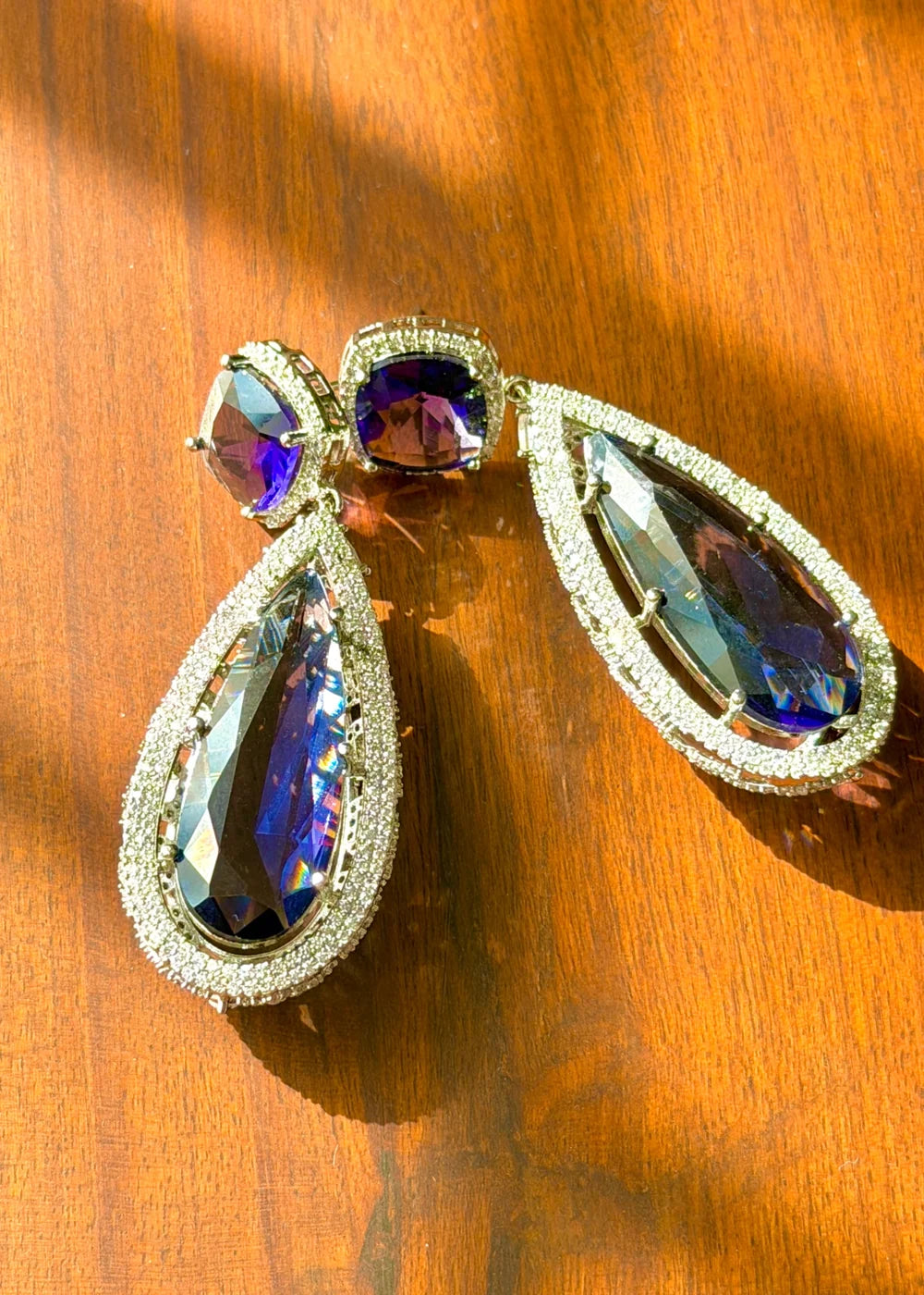 Violet TearDrop Earrings GT84
