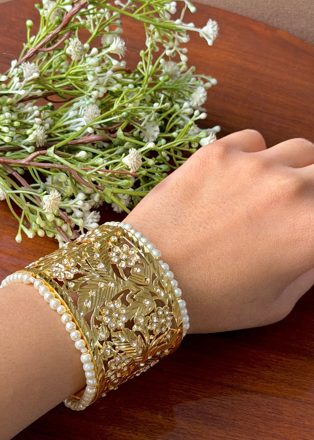 Hyderabadi Gold Cuff GB75