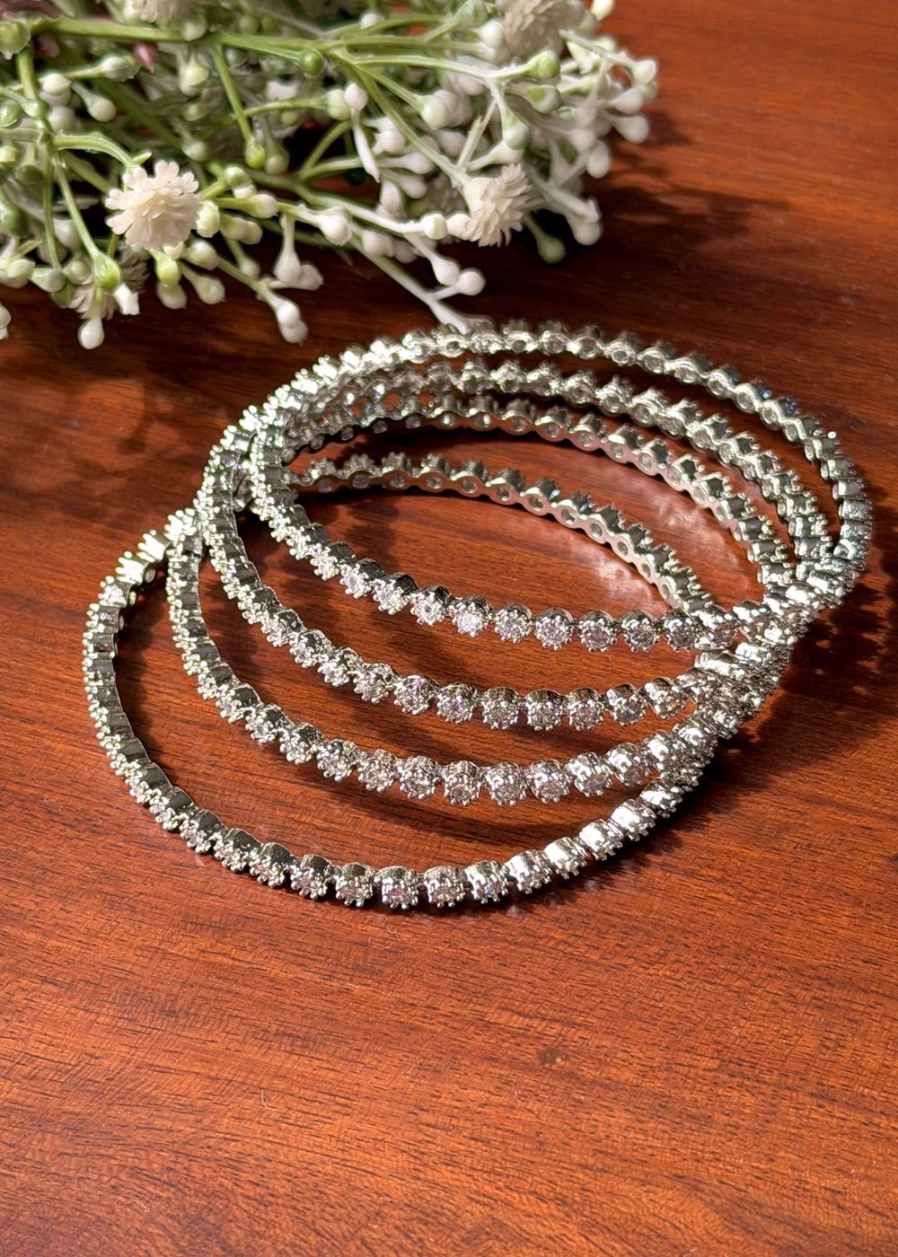 Silver Zircon Churris (Set of 4) GB77