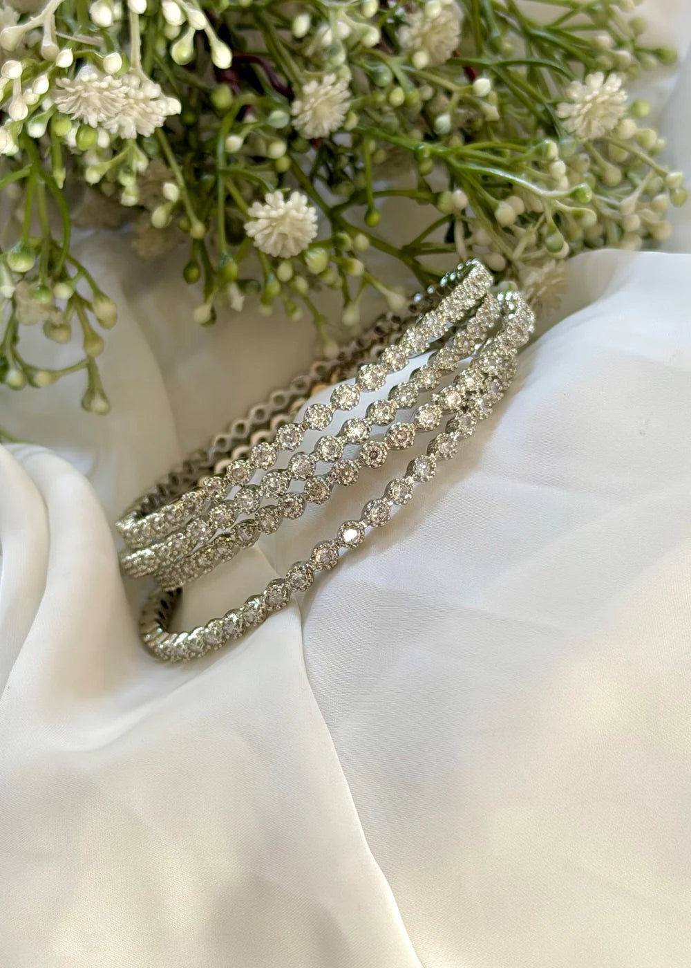 Silver Zircon Churris (Set of 4) GB77