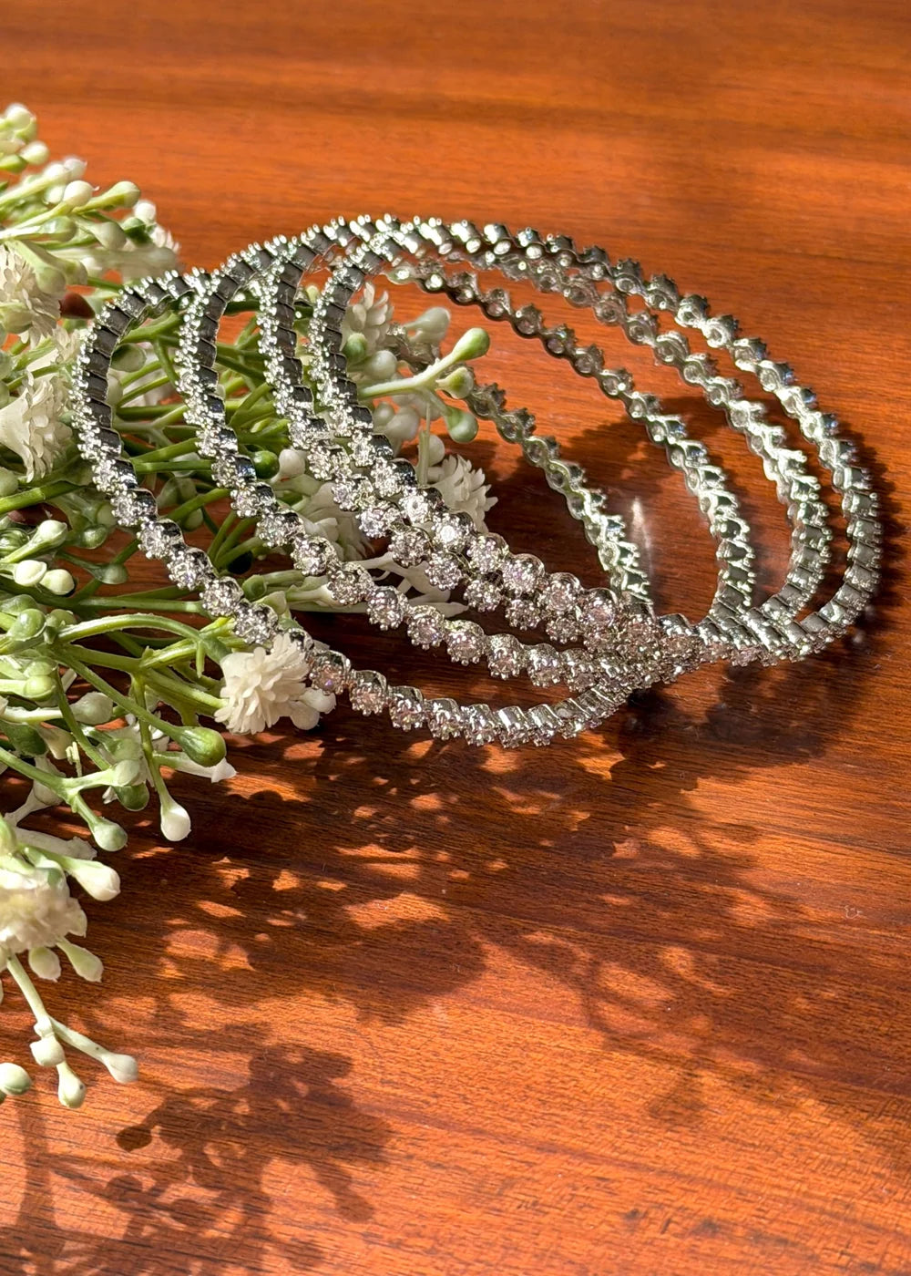 Silver Zircon Churris (Set of 4) GB77
