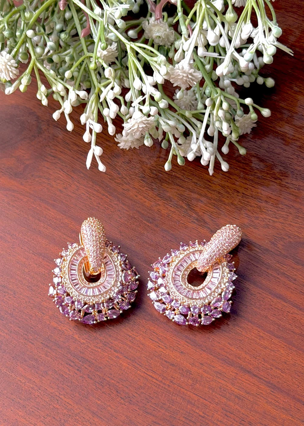 Lavender Swirl Earrings GT90