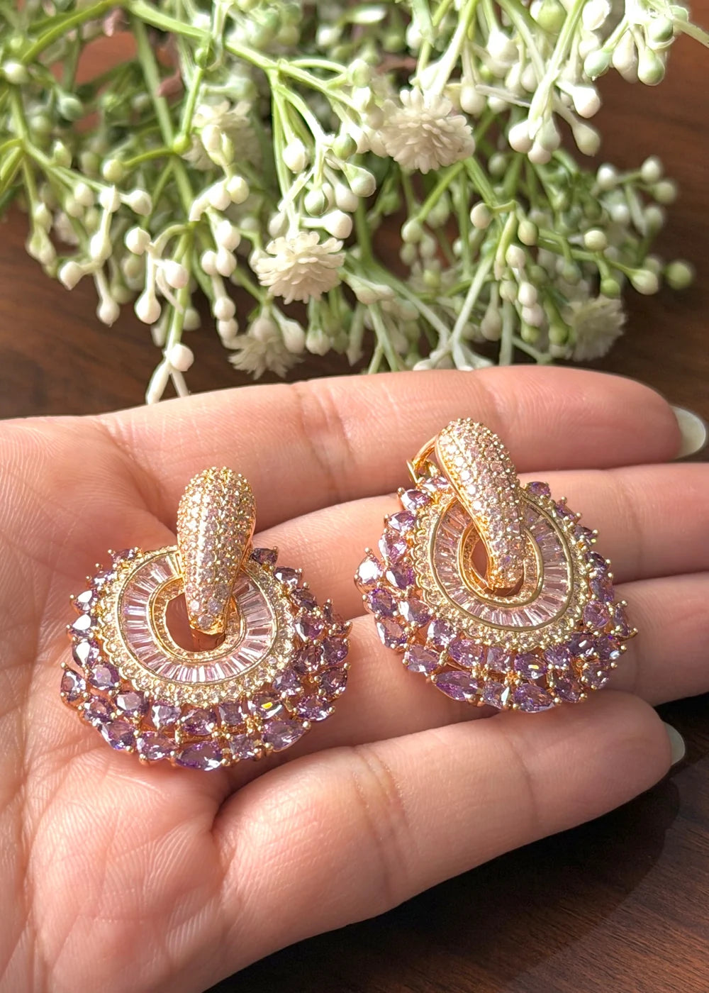 Lavender Swirl Earrings GT90