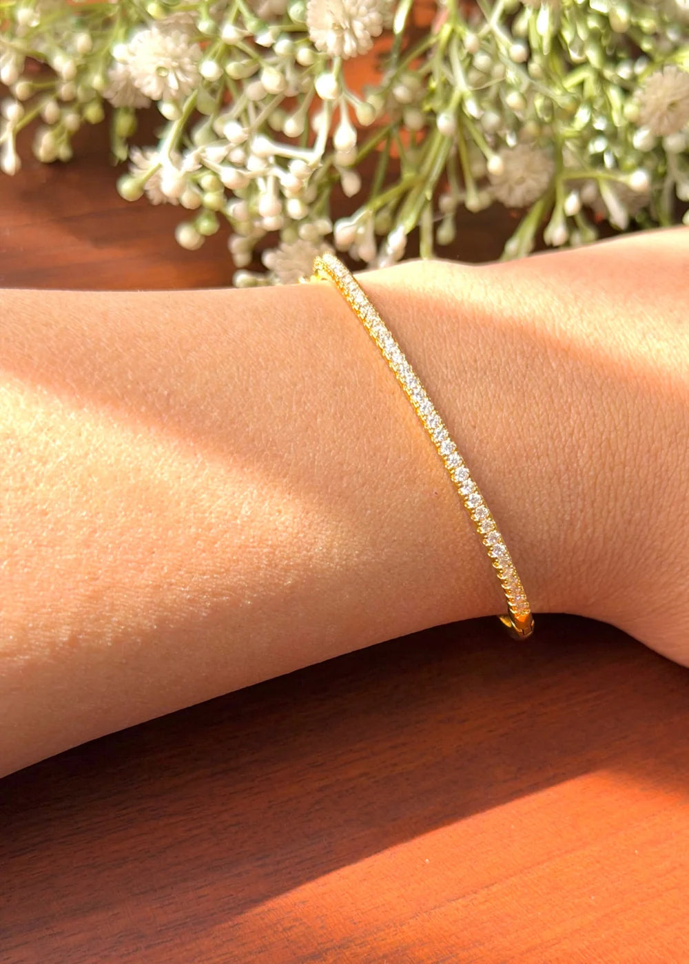 Gold Stud Bangle GB80