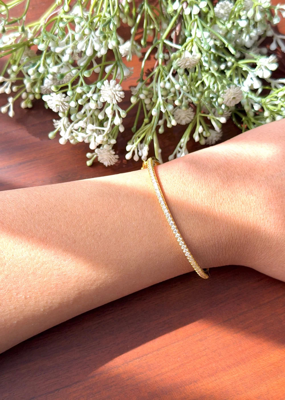 Gold Stud Bangle GB80