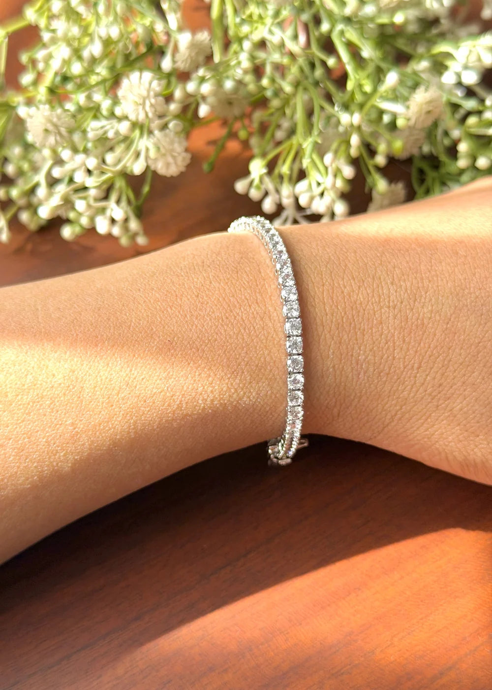 Silver Tennis Bracelet GB82