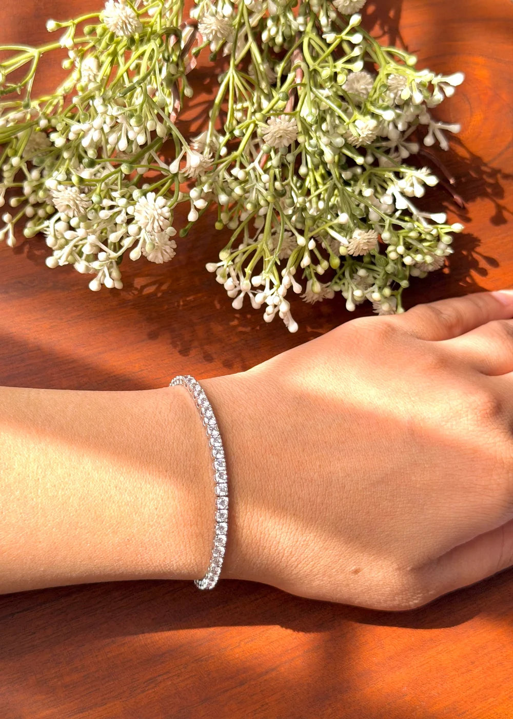 Silver Tennis Bracelet GB82