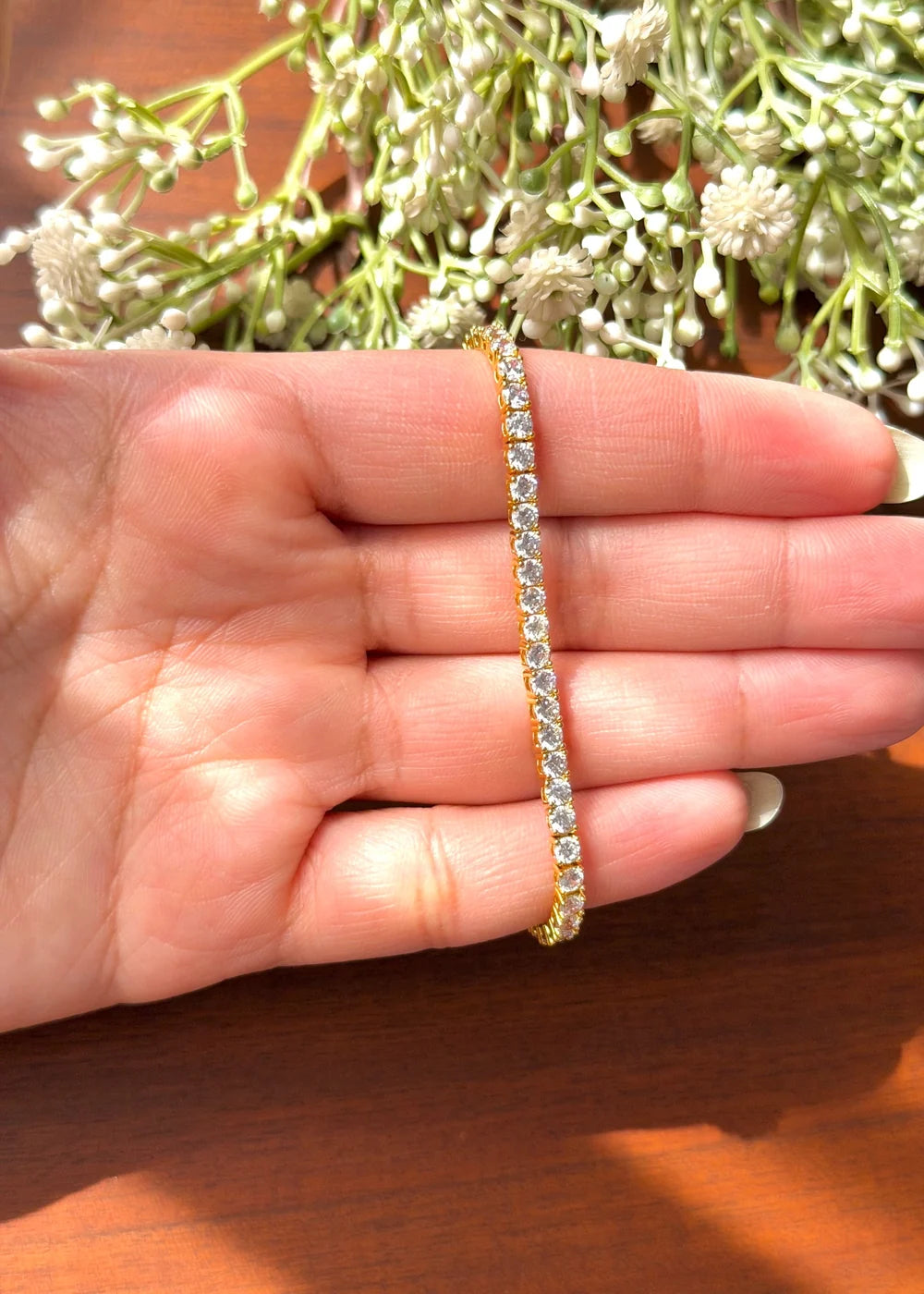 Gold Tennis Bracelet GB83