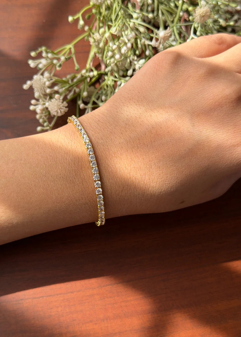 Gold Tennis Bracelet GB83