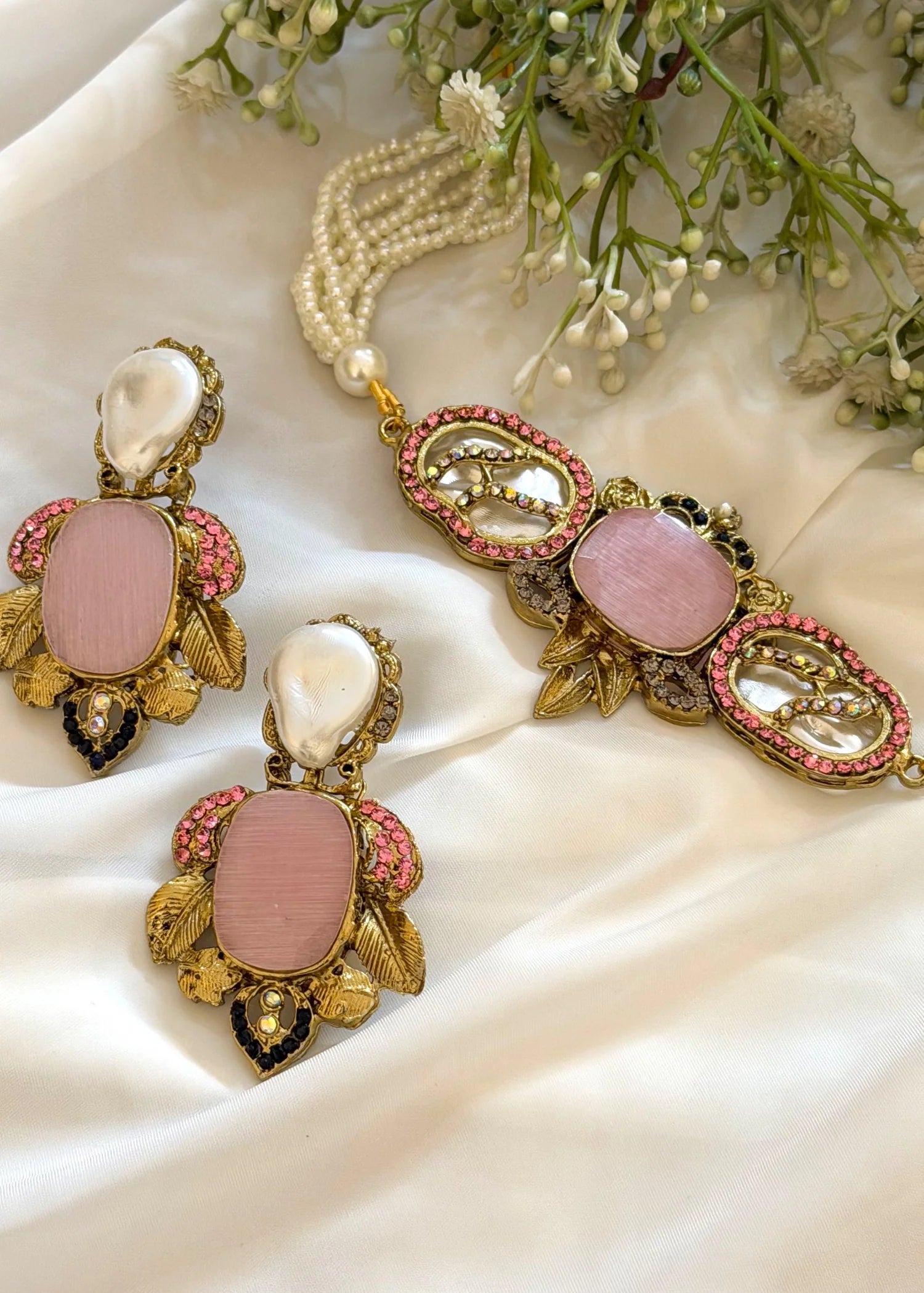 Turkish Pink Choker Set GS48