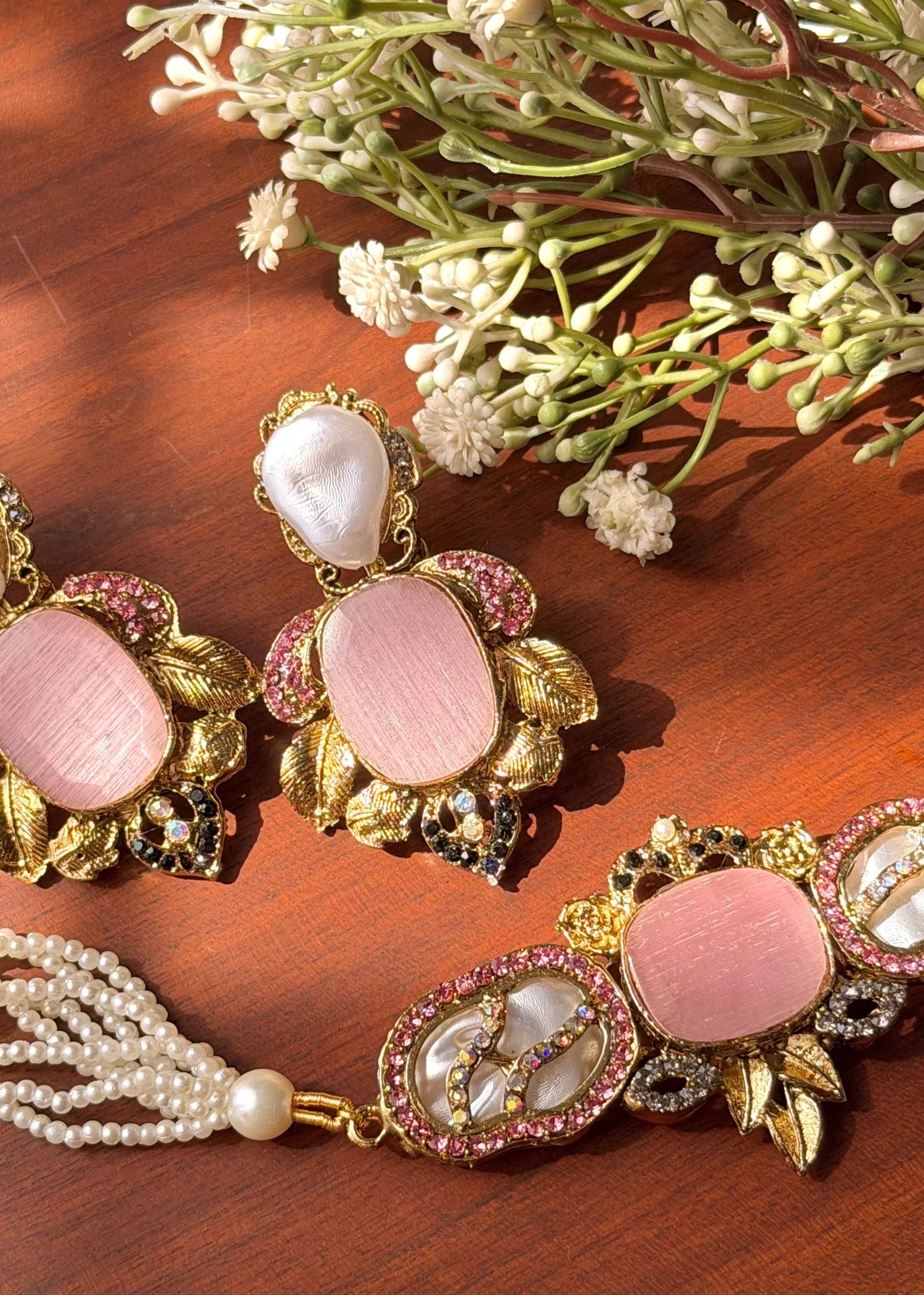 Turkish Pink Choker Set GS48