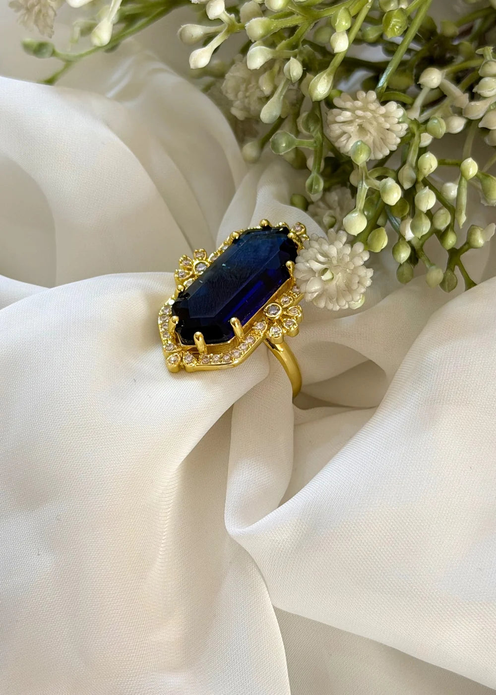 Sapphire Crystal Ring (Adjustable) GR55