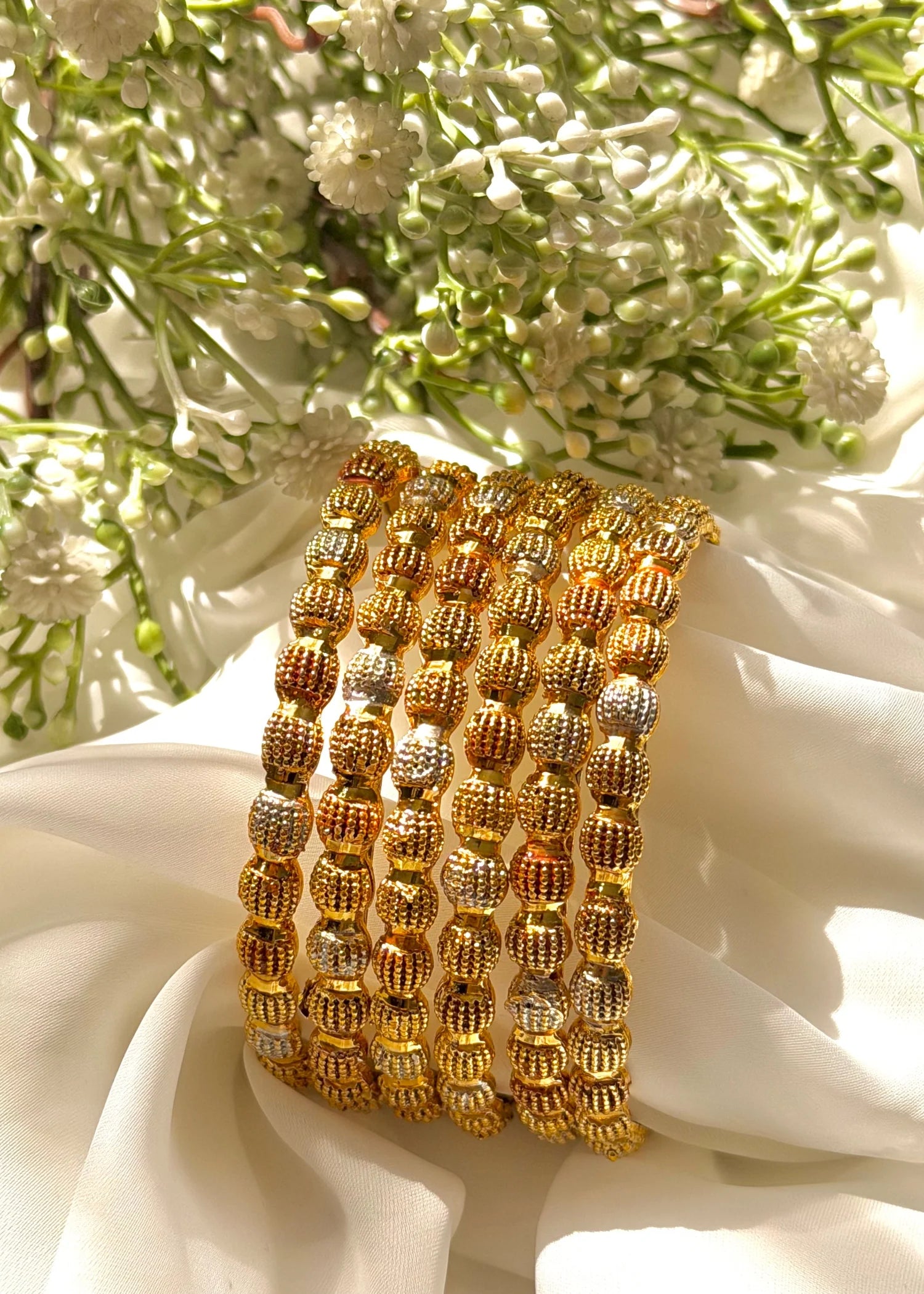 Tri Color Bangles (Set of 6) GB85
