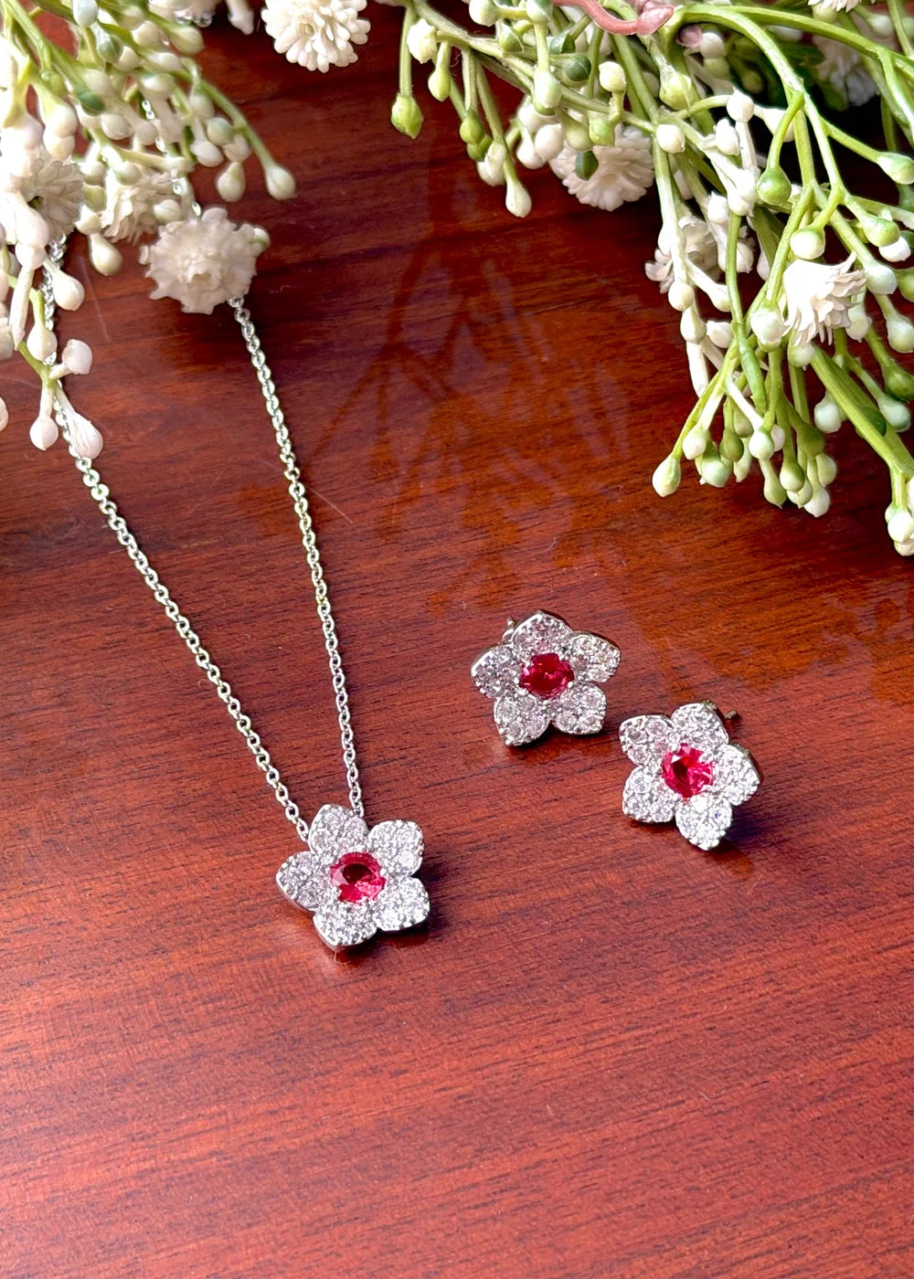 Floria Locket Set (Red) GS53