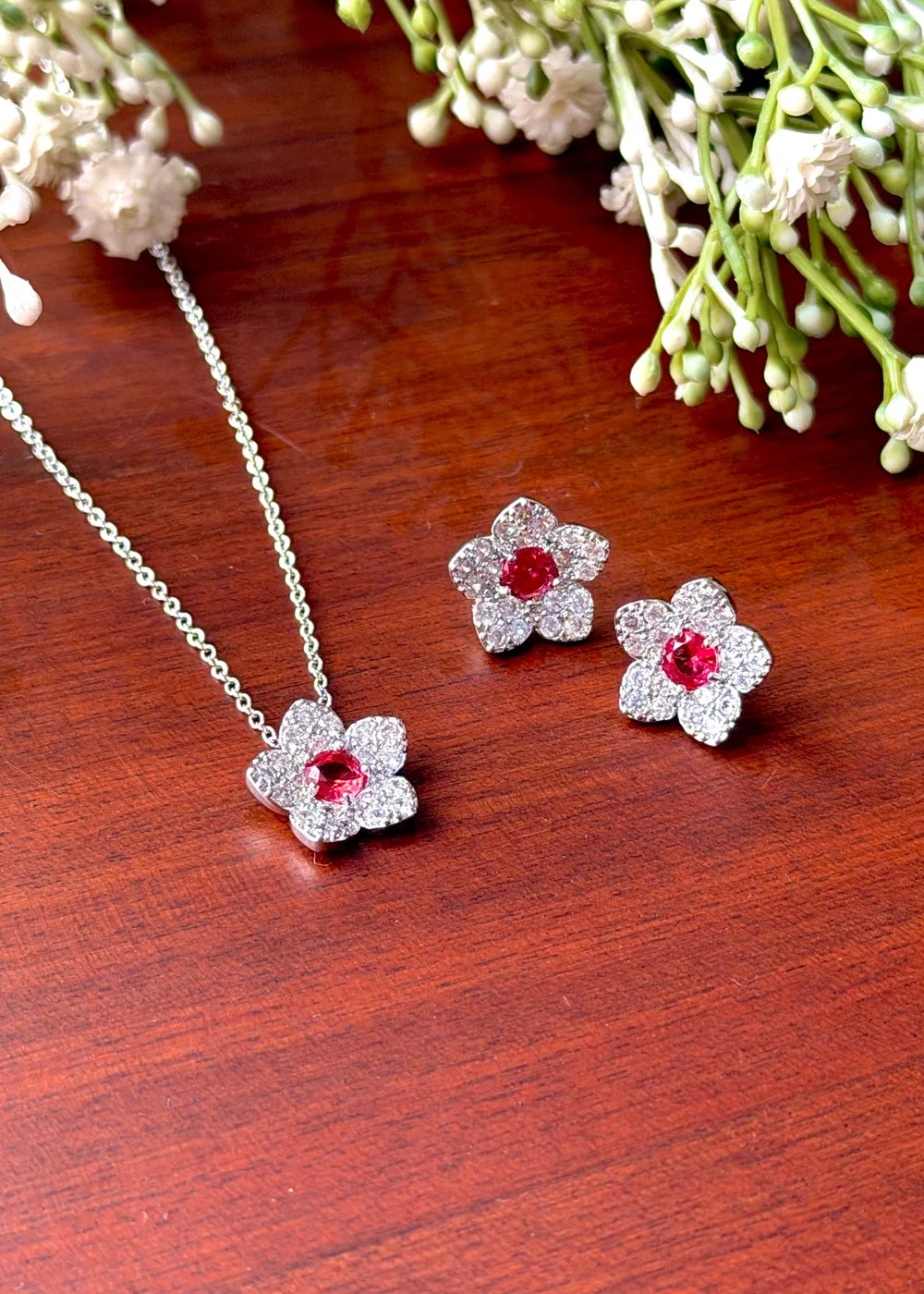 Floria Locket Set (Red) GS53