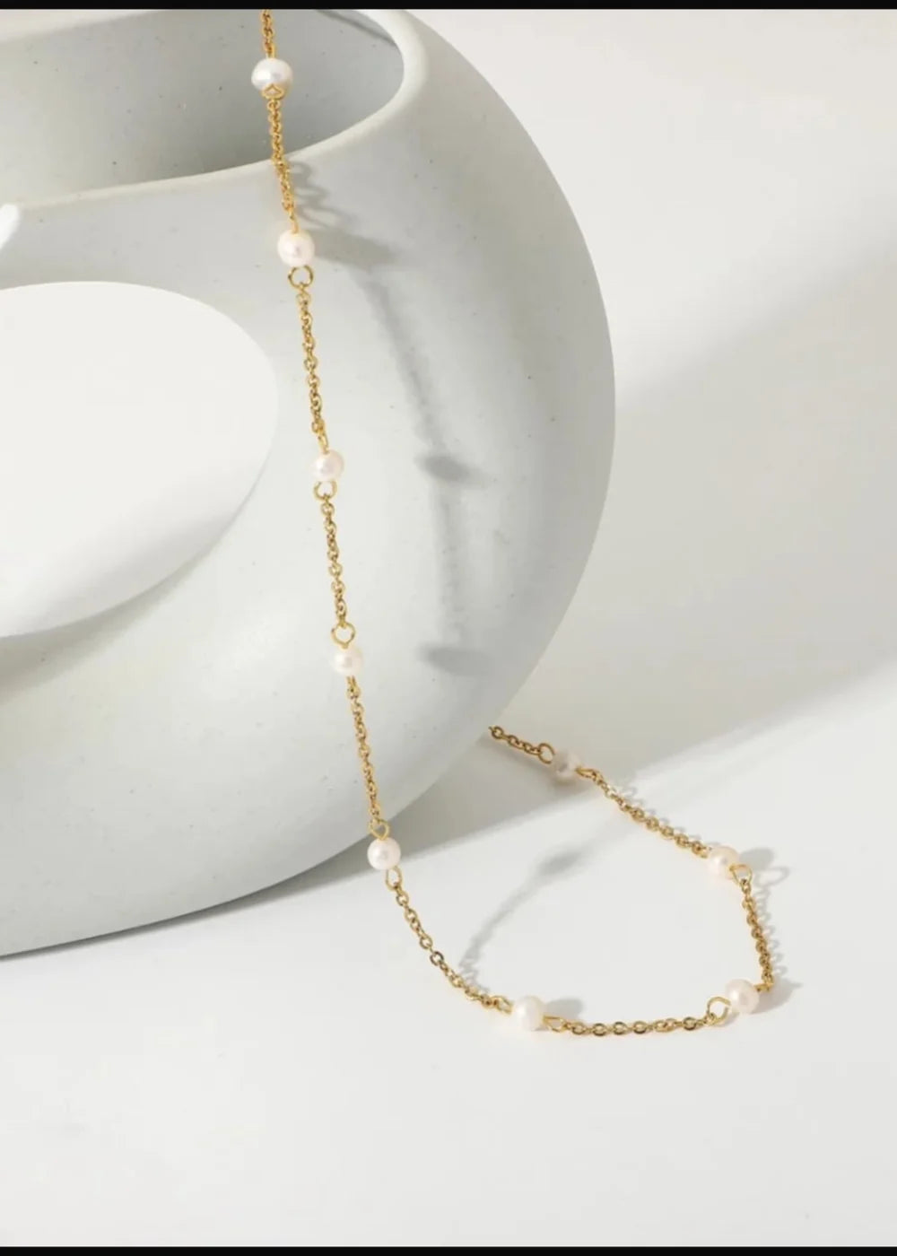 Pearl Chain Necklace GN44