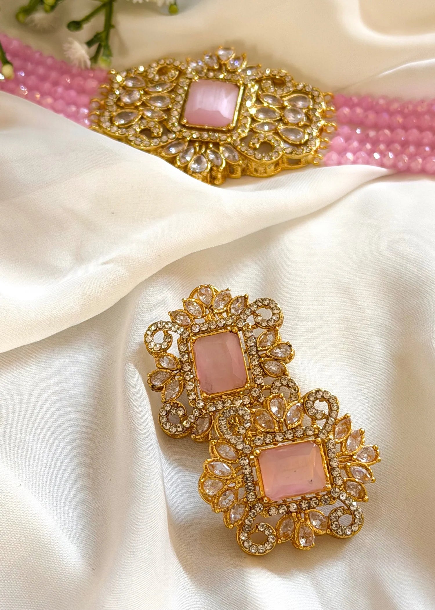 Cherry Pink Choker Set GS42