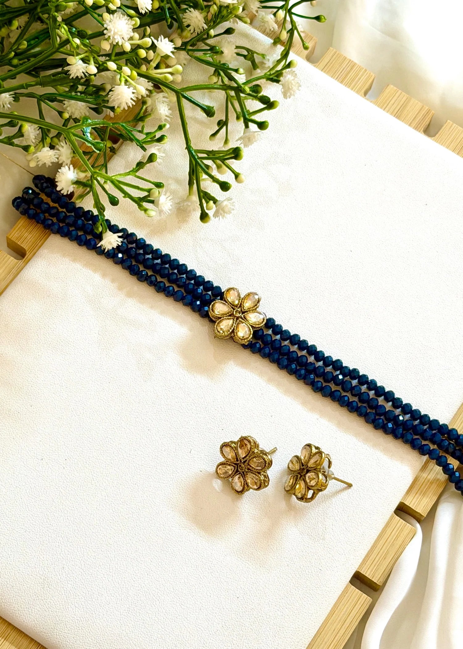 Cobalt Blue Mini Choker Set GS43