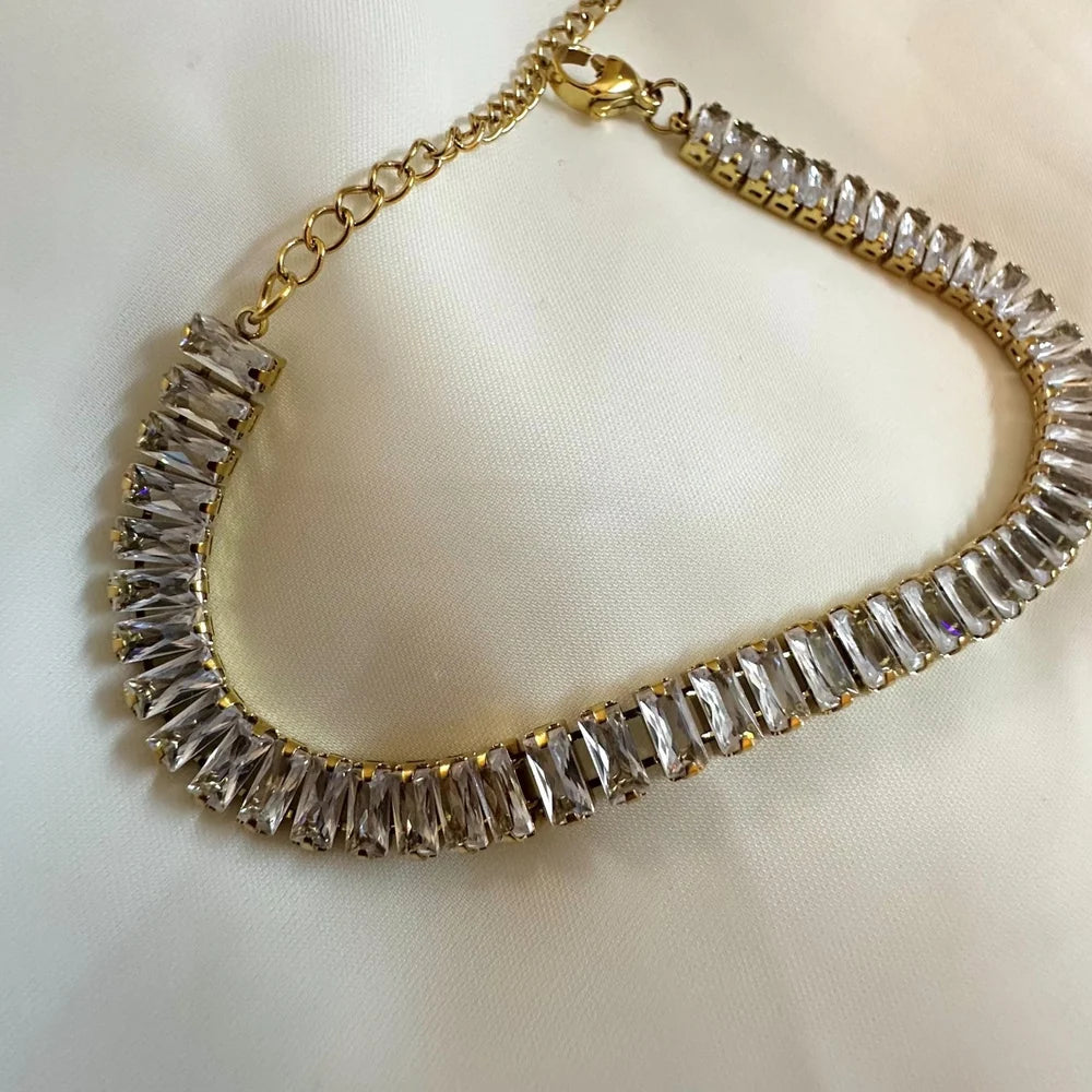 Straight Cut Tennis Bracelet GB29
