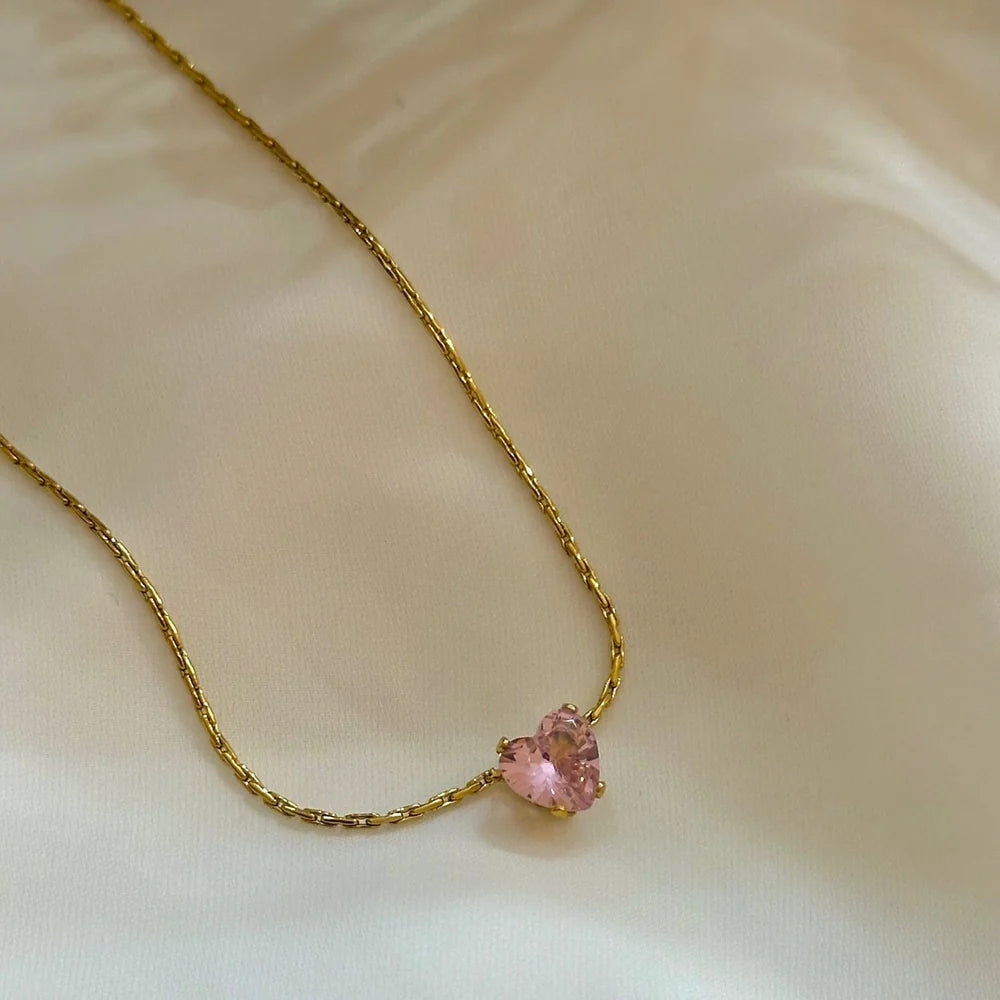 Pinky Heart Necklace GN37