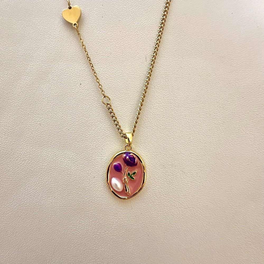 Pink Rosé Necklace GN23