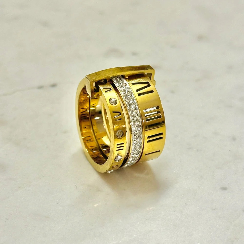 Roman Studded Ring GR41