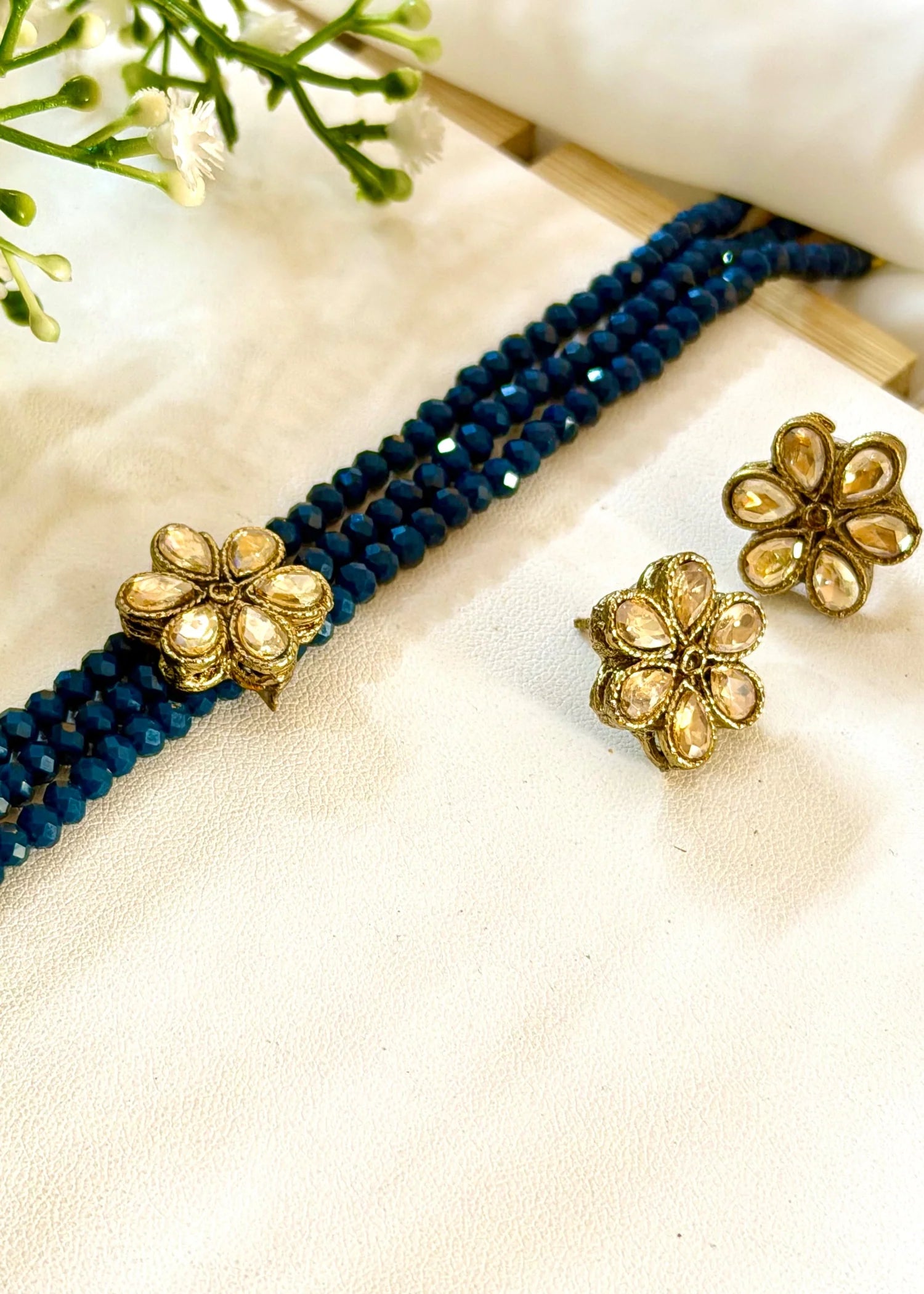Cobalt Blue Mini Choker Set GS43