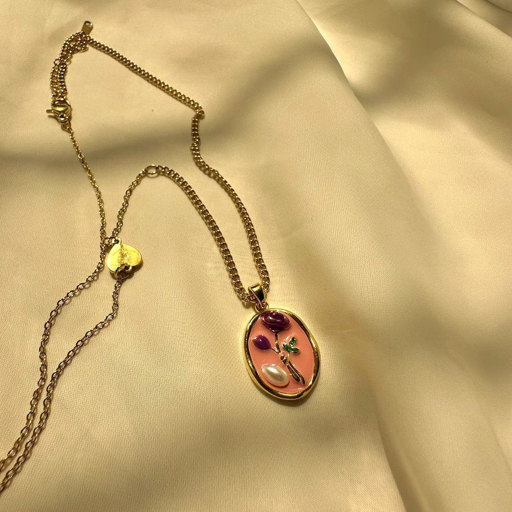 Pink Rosé Necklace GN23