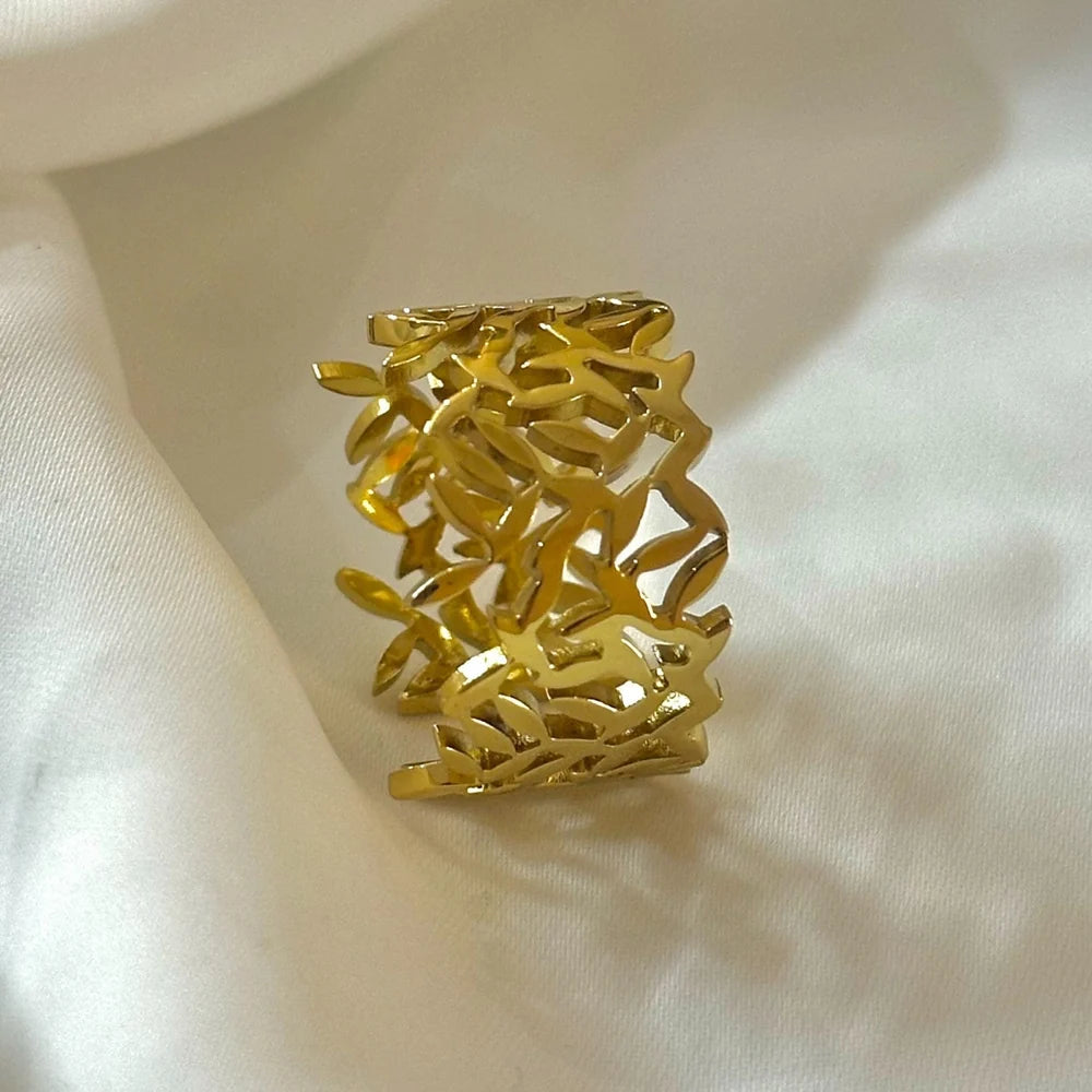 Chunky Floret Band (Adjustable) ring GR34