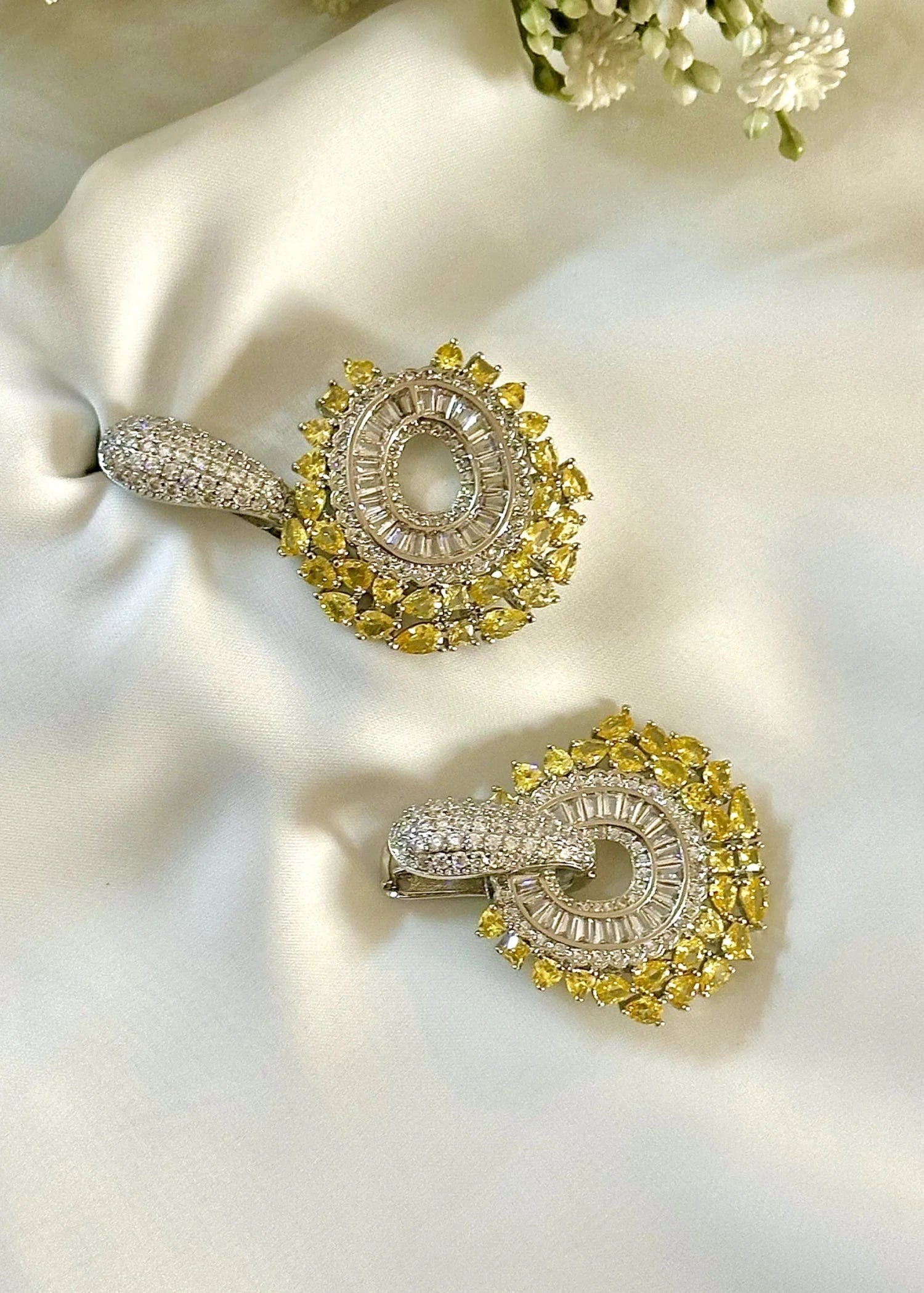 Yellow Swirl Earrings GT67