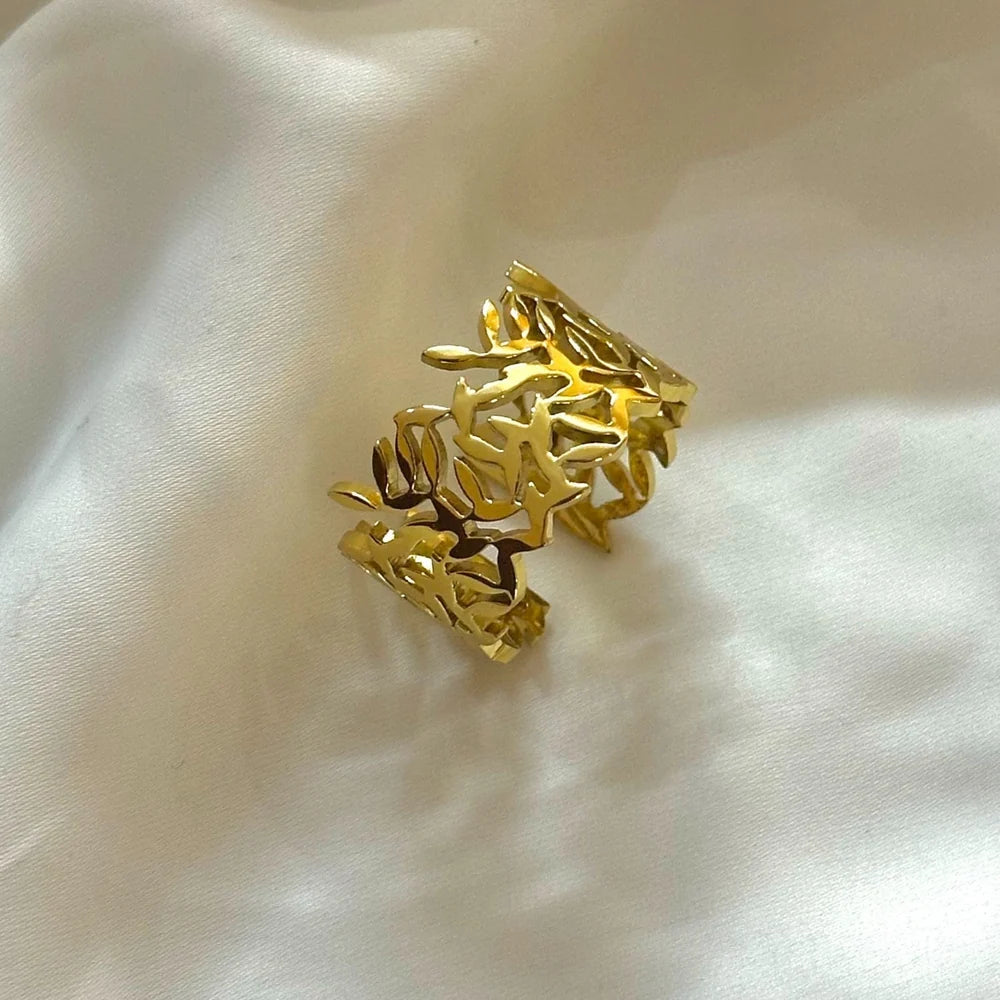 Chunky Floret Band (Adjustable) ring GR34