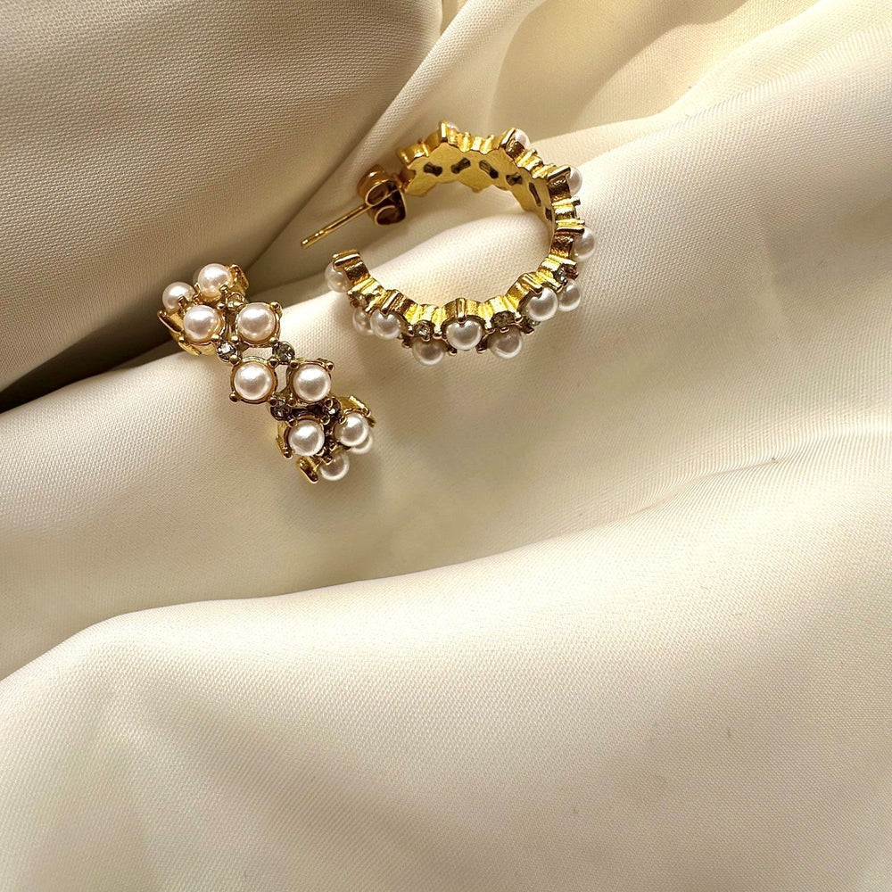 Pearl-Zircon Hoops GT32