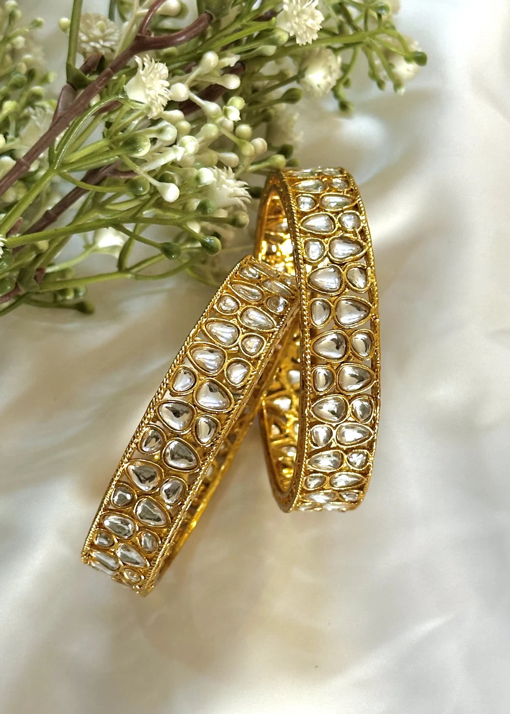 Gul Kundan Bangles (Set of 2) GB47