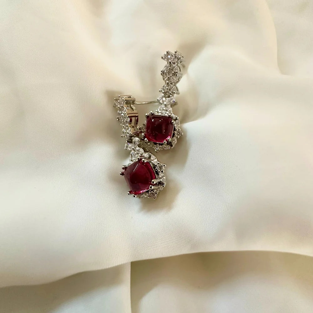 Red Treasure Earrings (Long) GT36