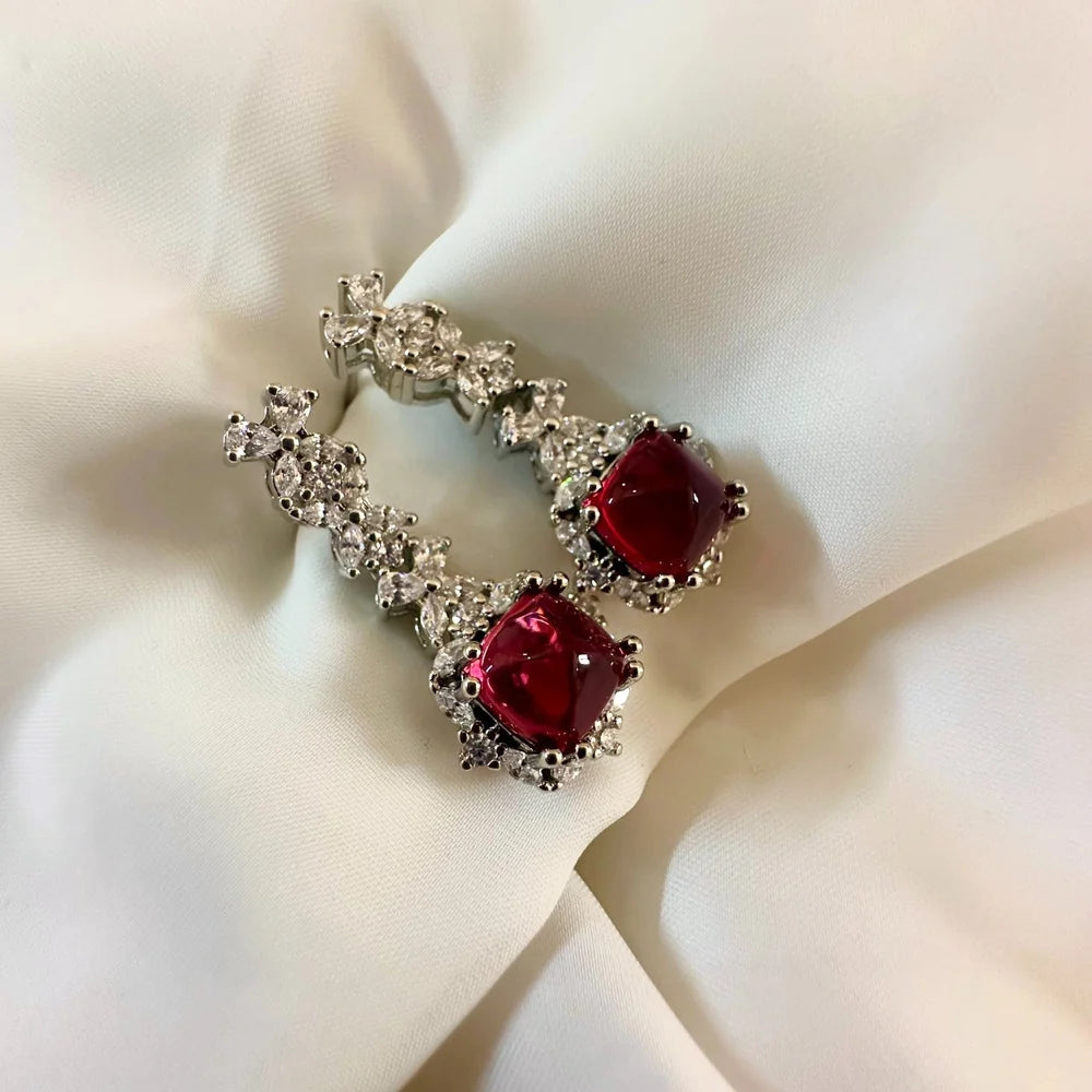 Red Treasure Earrings (Long) GT36