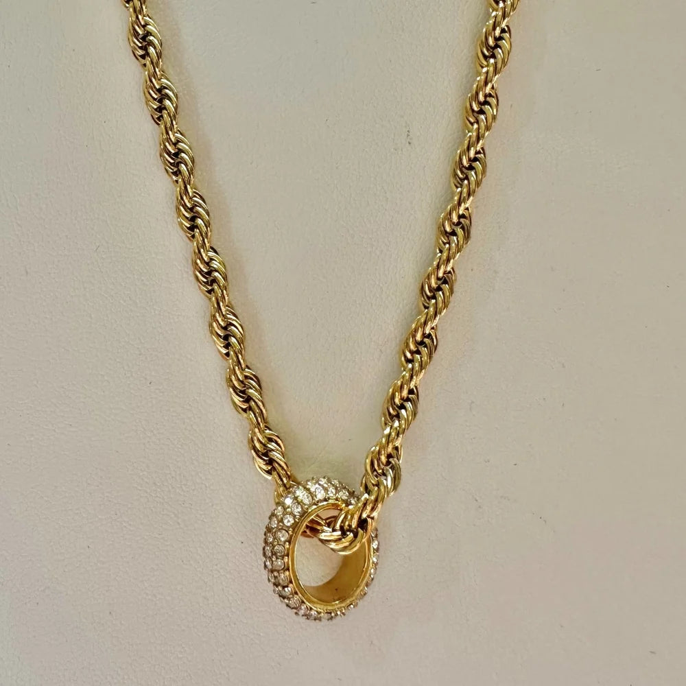 Twist & Hoop Necklace GN14