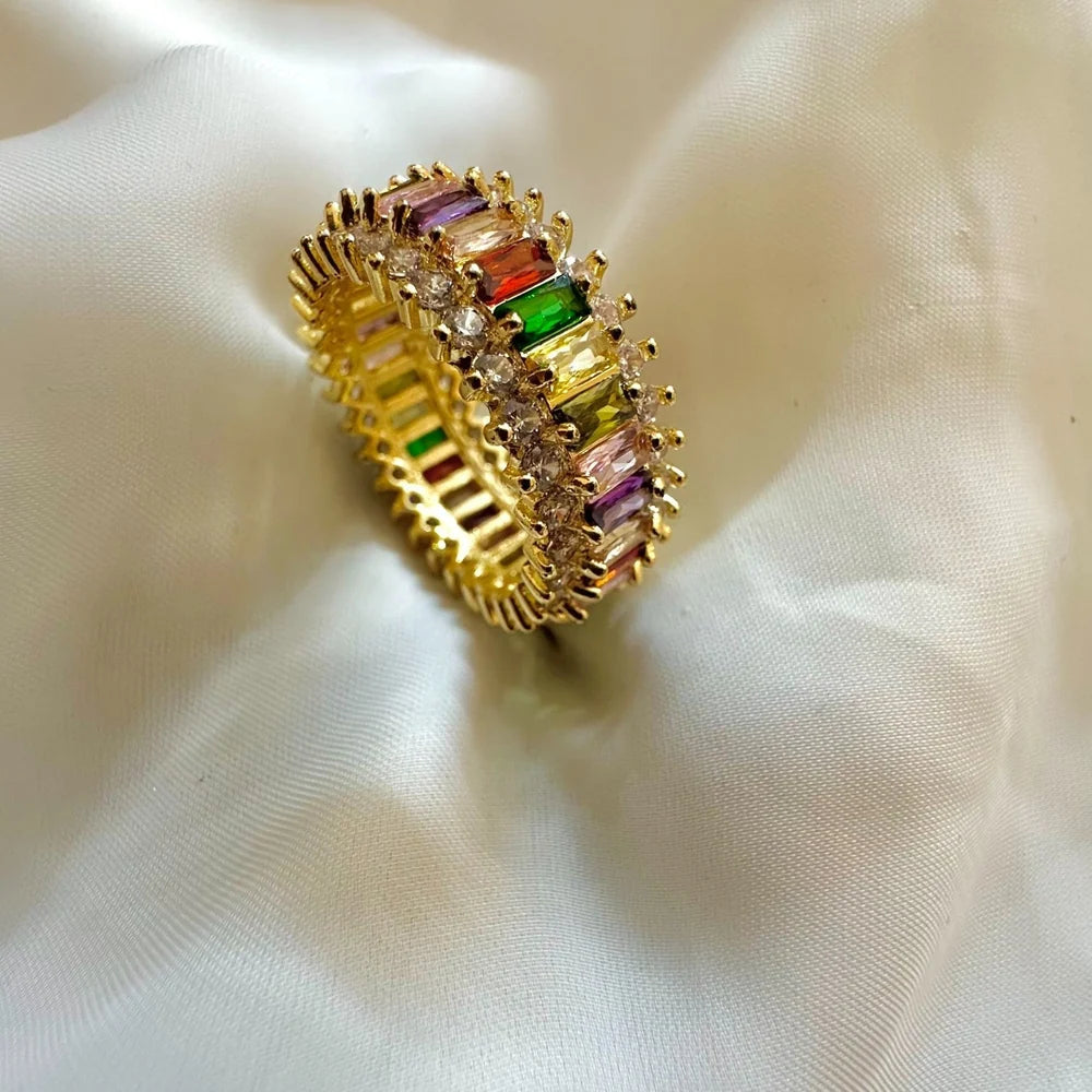 Gilded | Venice Rainbow Stone Ring GR15