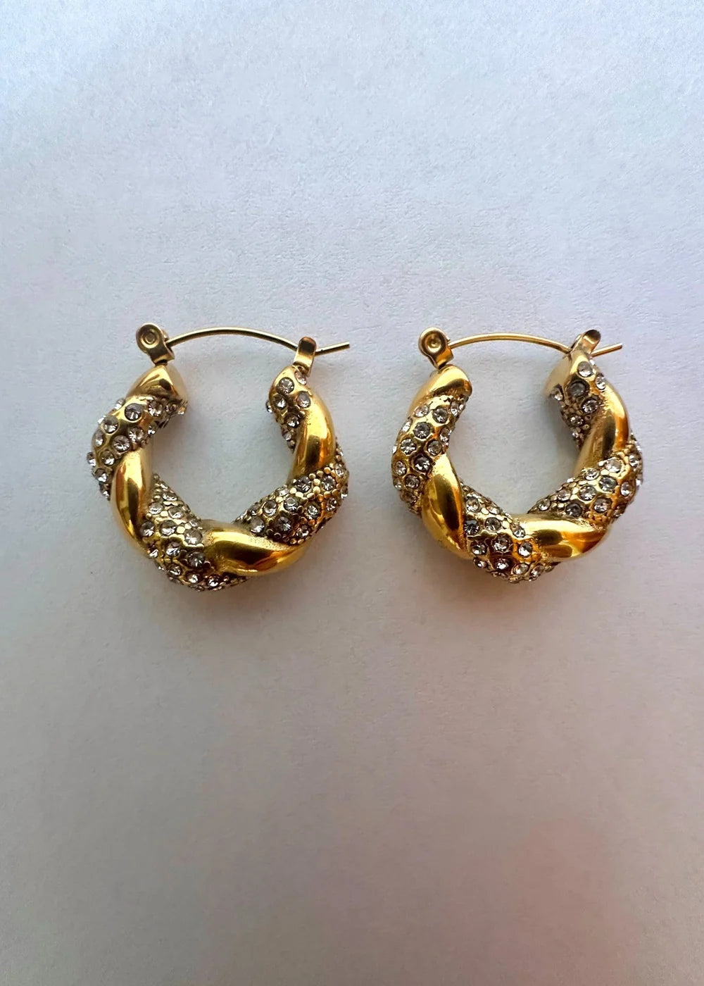 Studded Croissant Hoops GT30