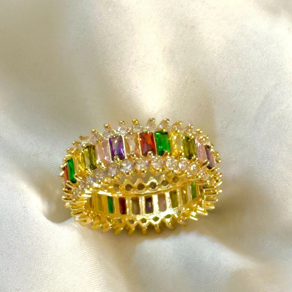 Gilded | Venice Rainbow Stone Ring GR15