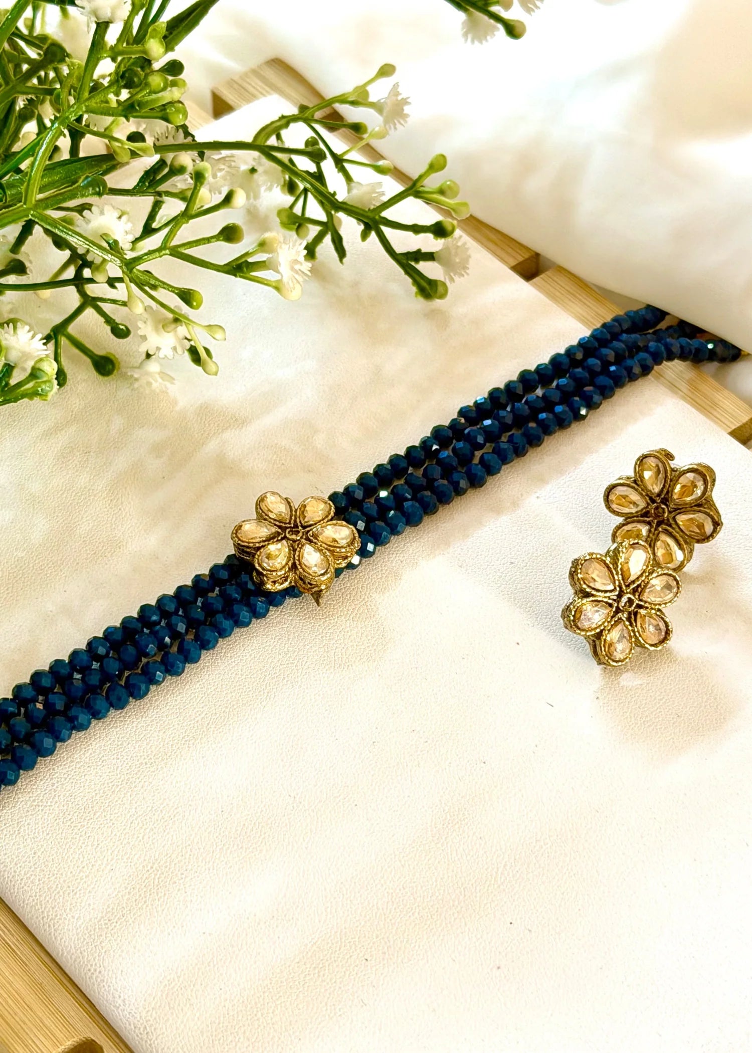 Cobalt Blue Mini Choker Set GS43
