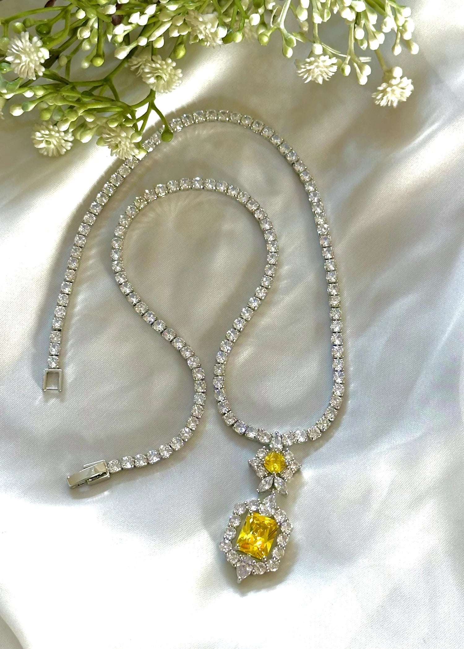 Yellow Diamond & Zircon Set GS14
