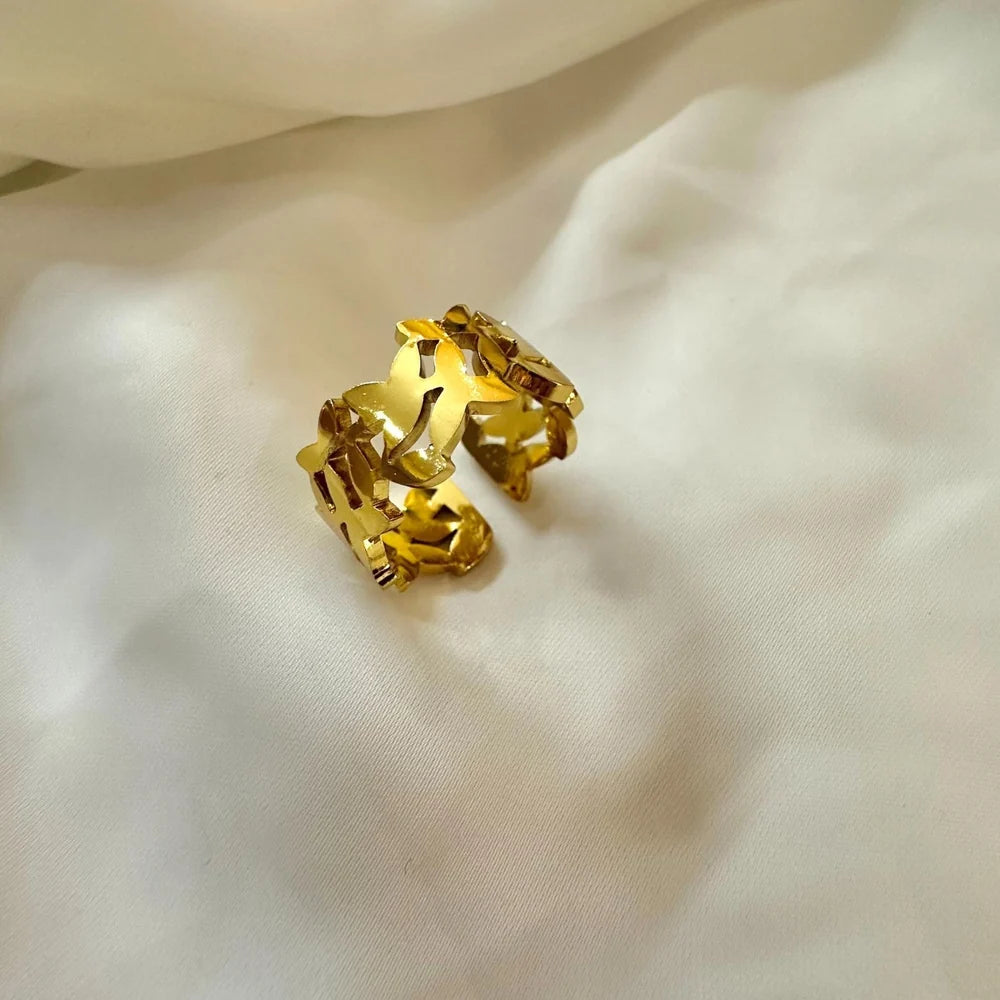Butterfly Wings Band (Adjustable) ring GR35