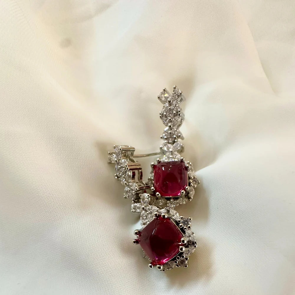 Red Treasure Earrings (Long) GT36