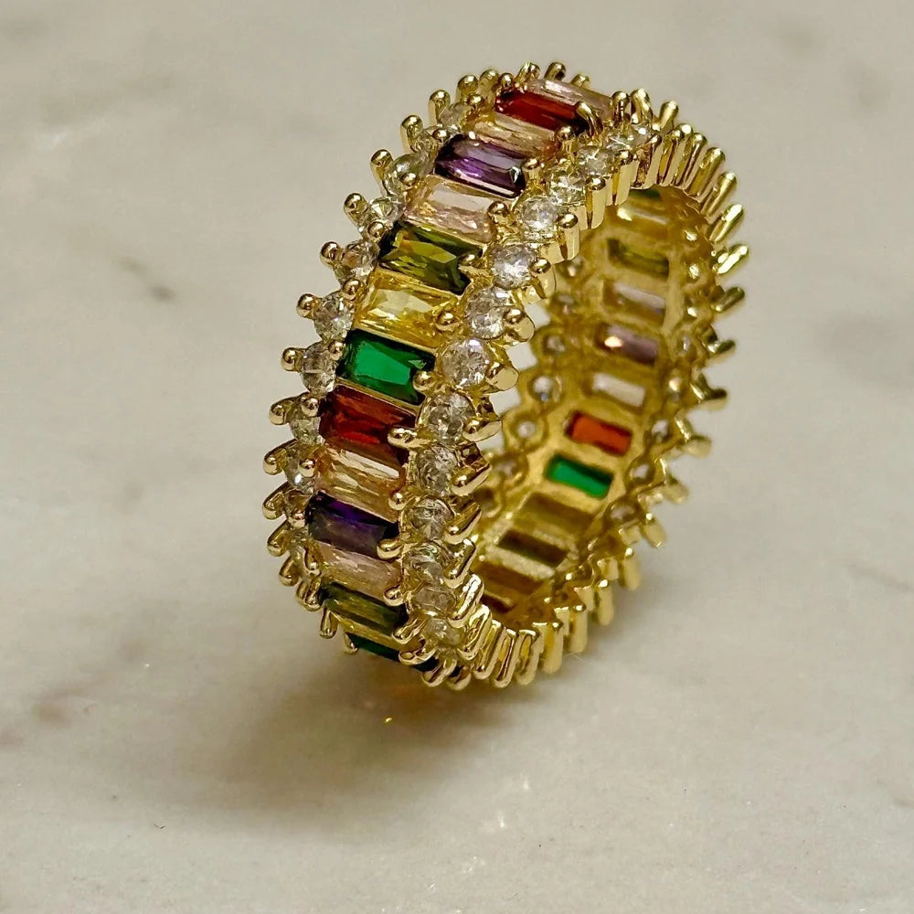 Gilded | Venice Rainbow Stone Ring GR15