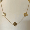 Studded Clover Necklace - Image 2